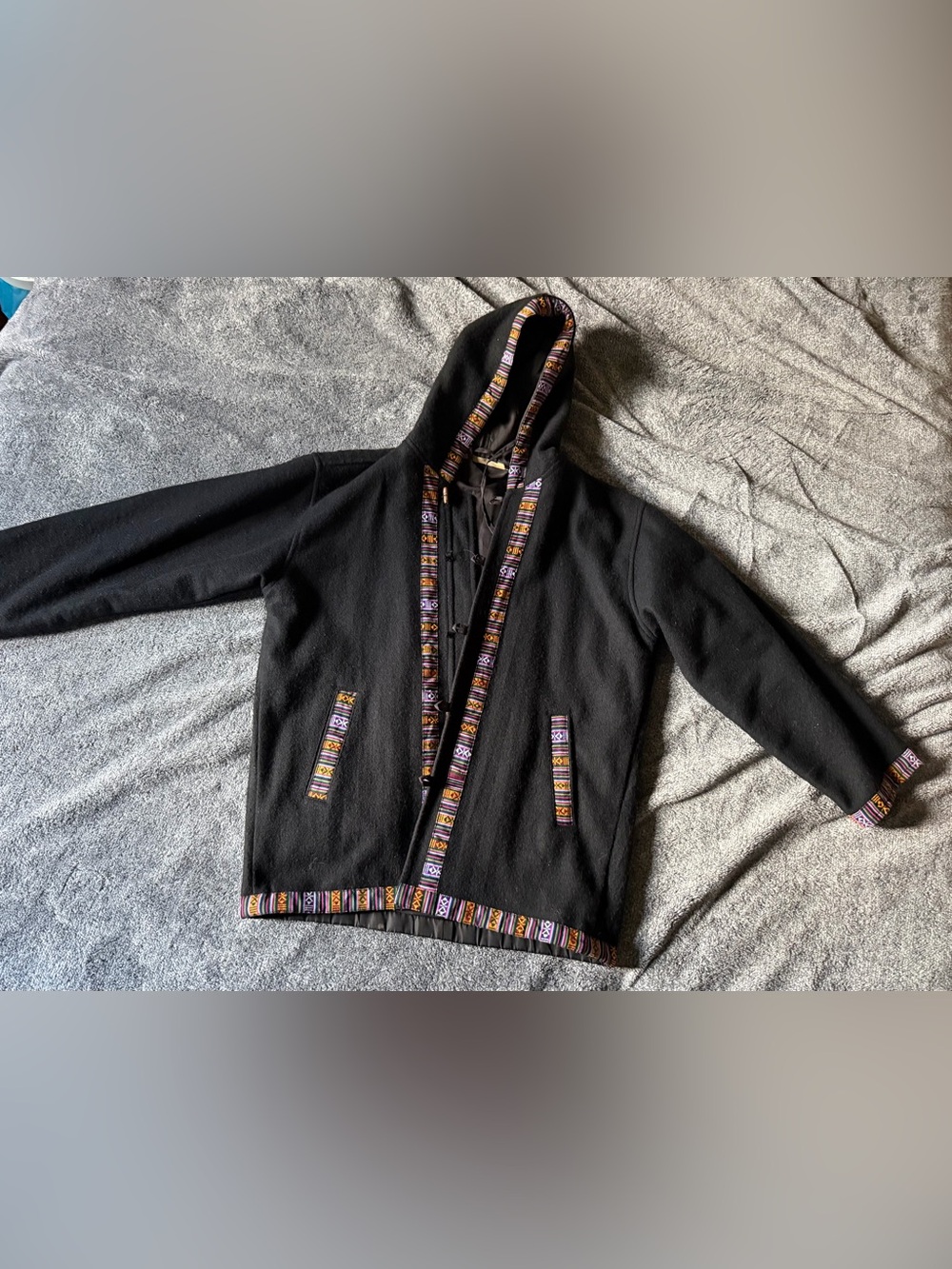 Hooded Wool Duffle Coat